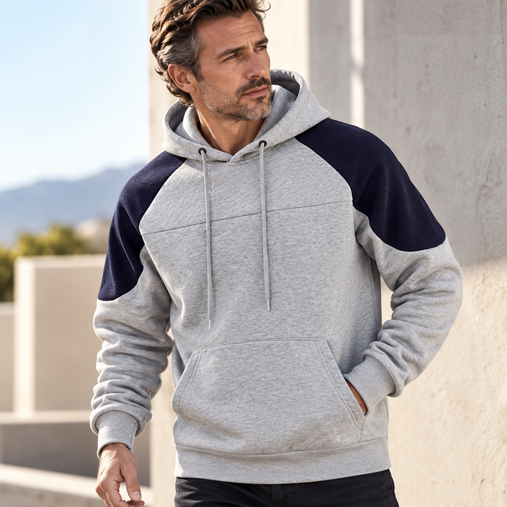 Hudson Panel Fleece Hoodie