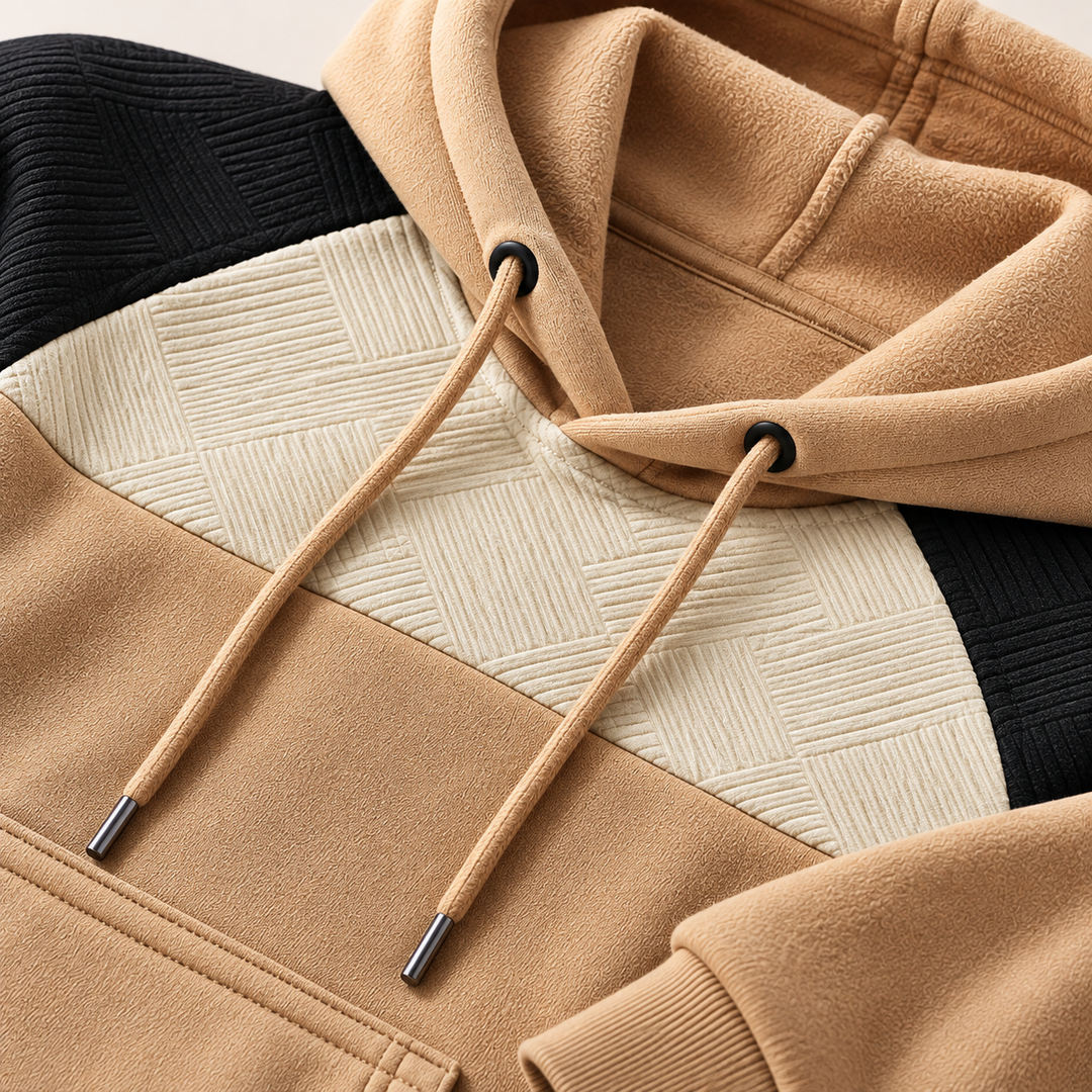 Hudson Panel Fleece Hoodie
