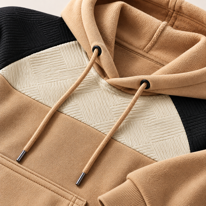 Hudson Panel Fleece Hoodie