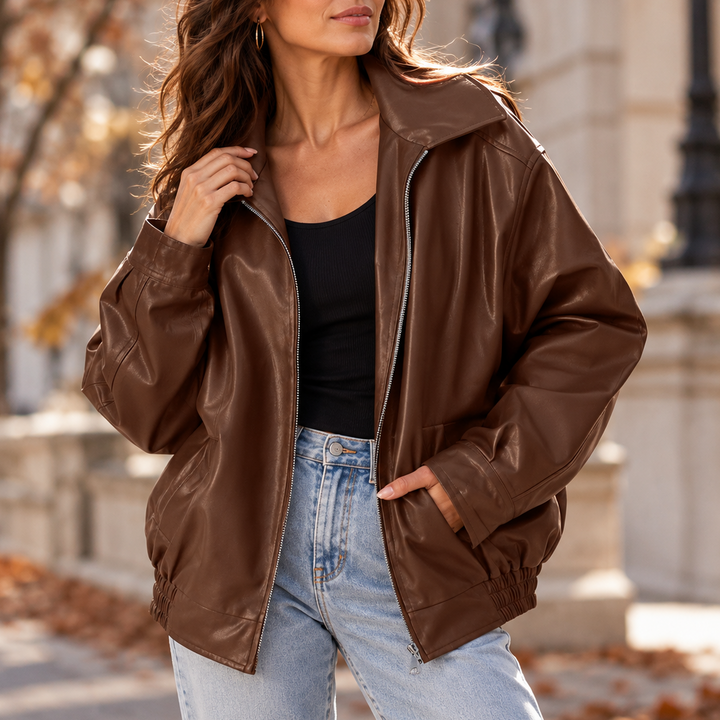 Francesca Oversized Bomber Jacket