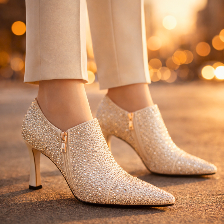 Seraphina Rhinestone Kitten Heels — alternate view