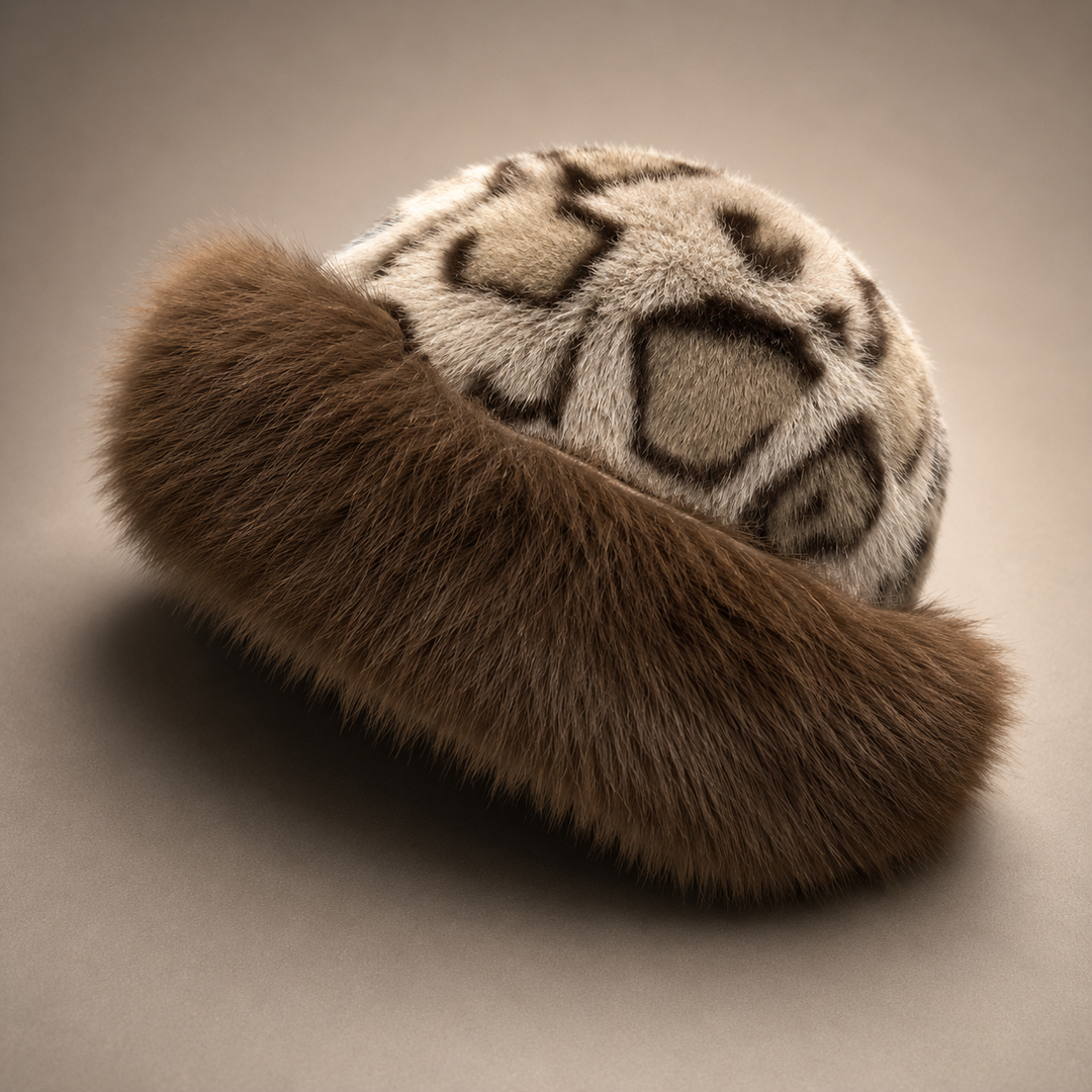 Cleo Leopard Fur Hat