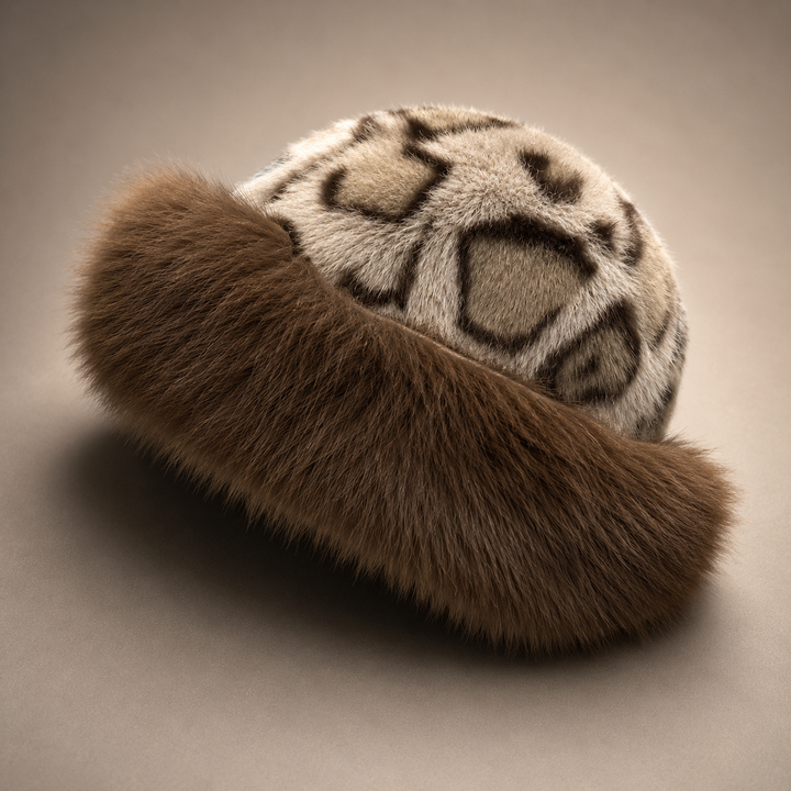 Cleo Leopard Fur Hat