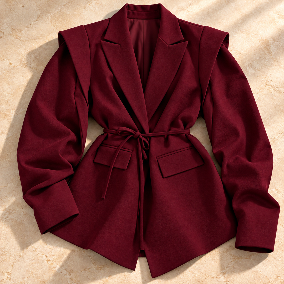 Madison Layered-Shoulder Blazer