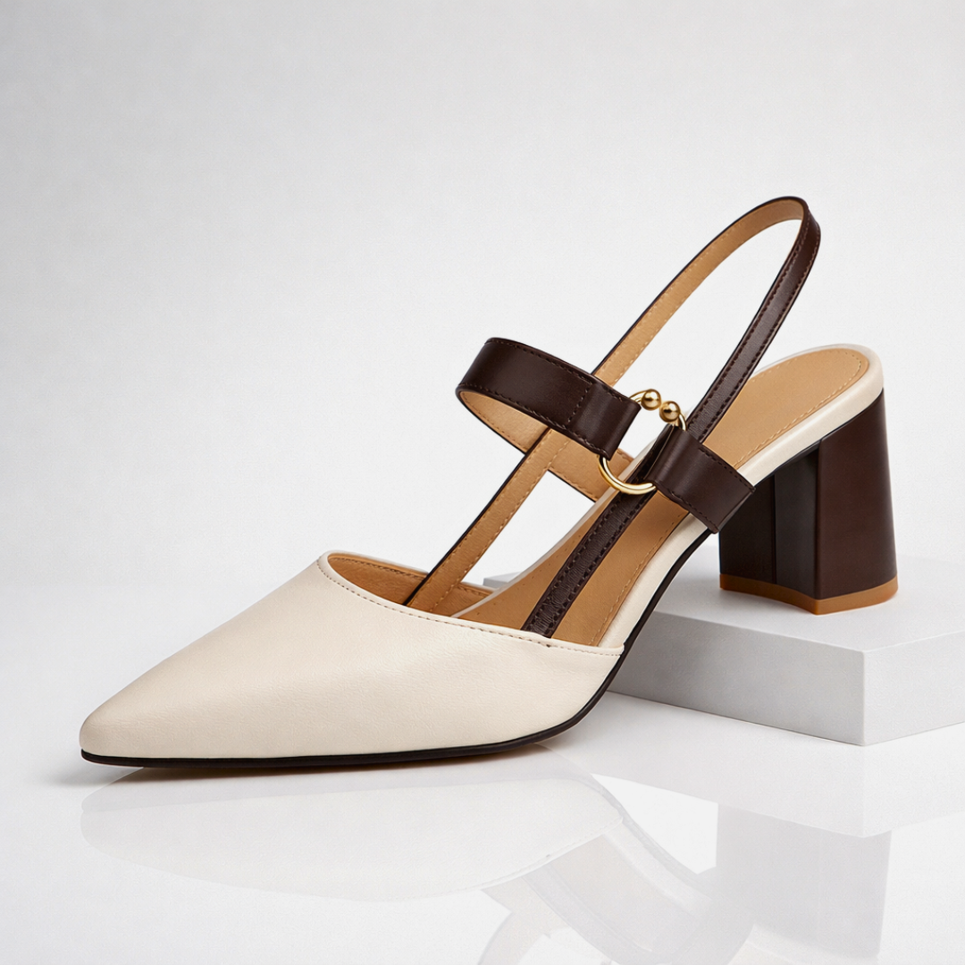 Seraphina Signature Slingback Heels — packaging