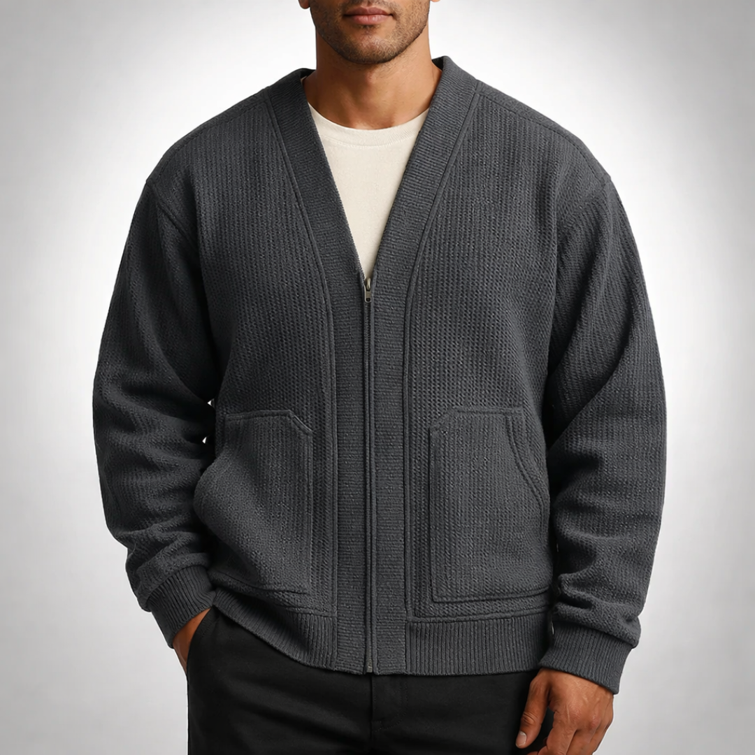 Hudson Valley Cardigan — side view
