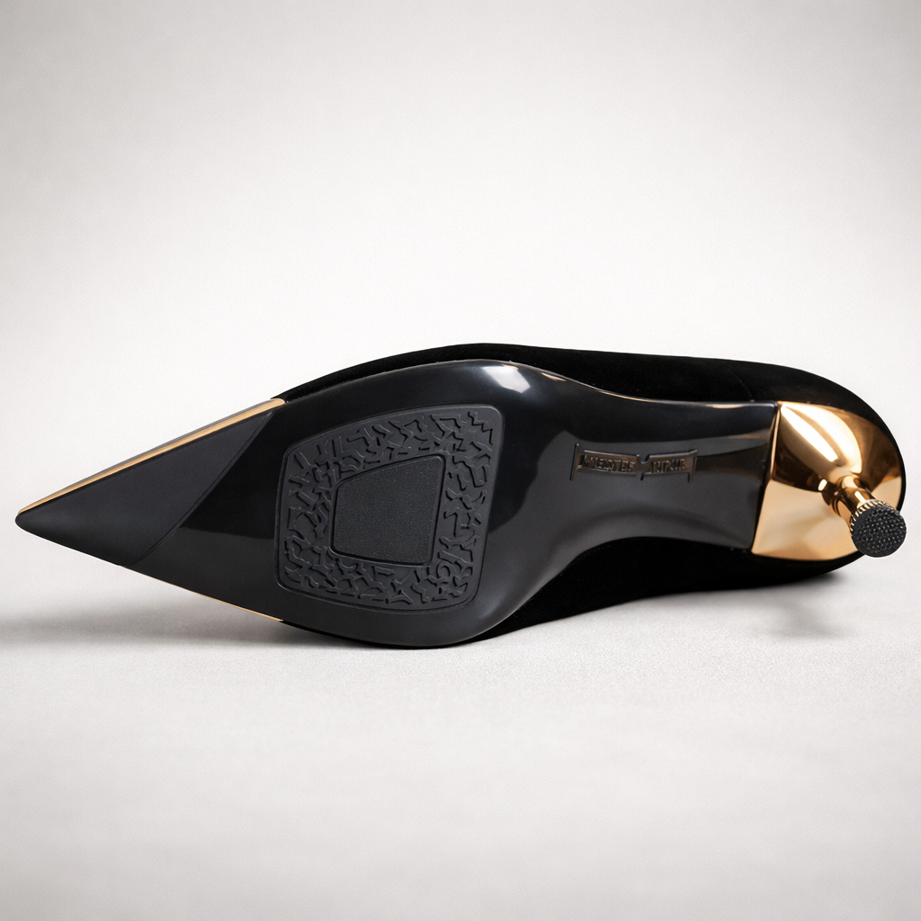 Harper Lane Gilded Suede Boots — alternate view