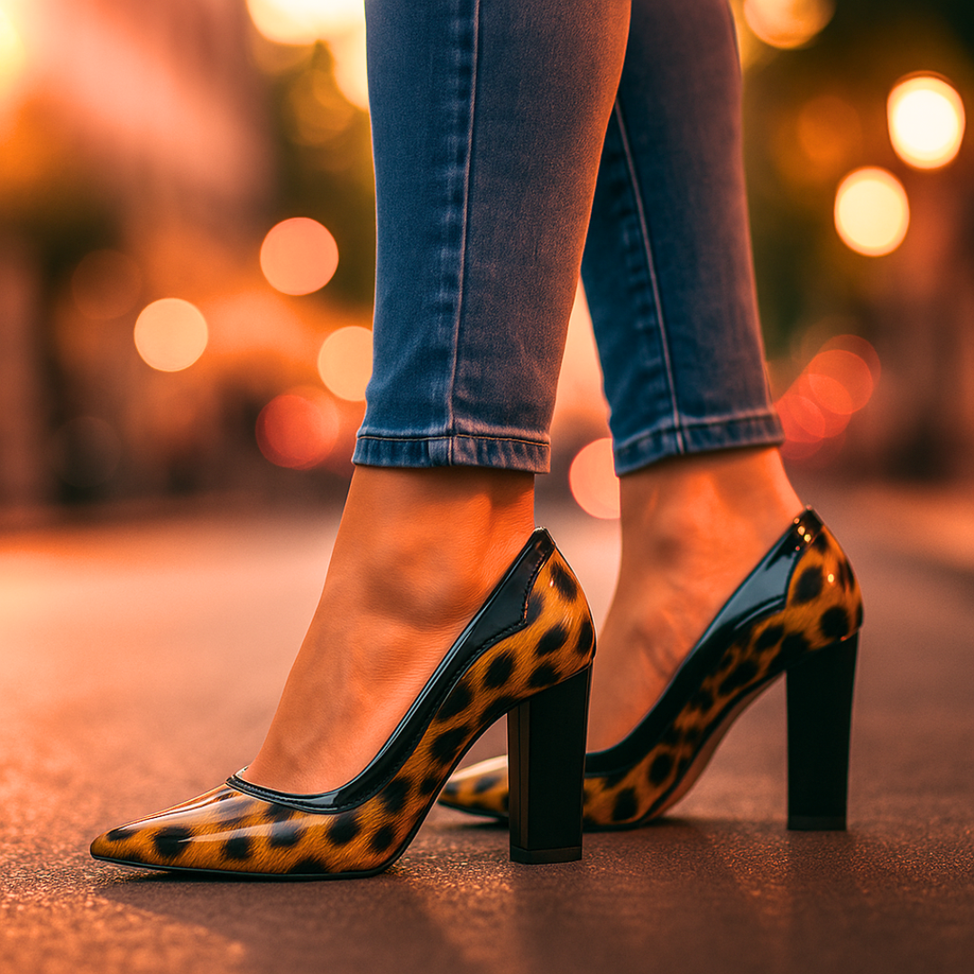 Savannah City Heels — close-up detail