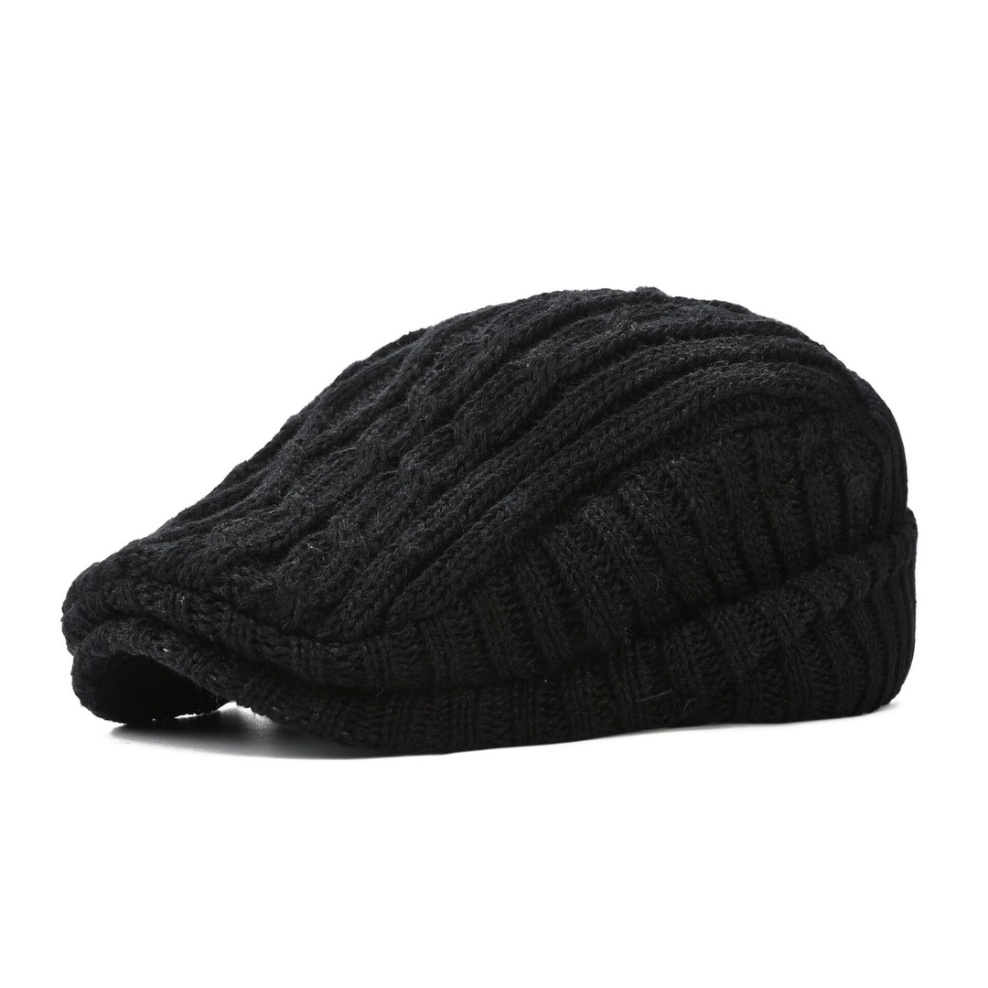 Summit Knit Flat Cap — back view