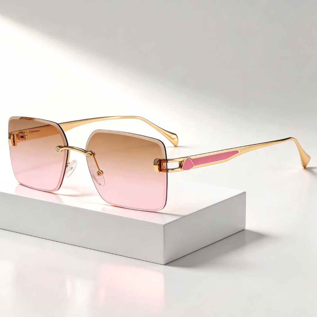 Milana Rimless Shades — lifestyle shot