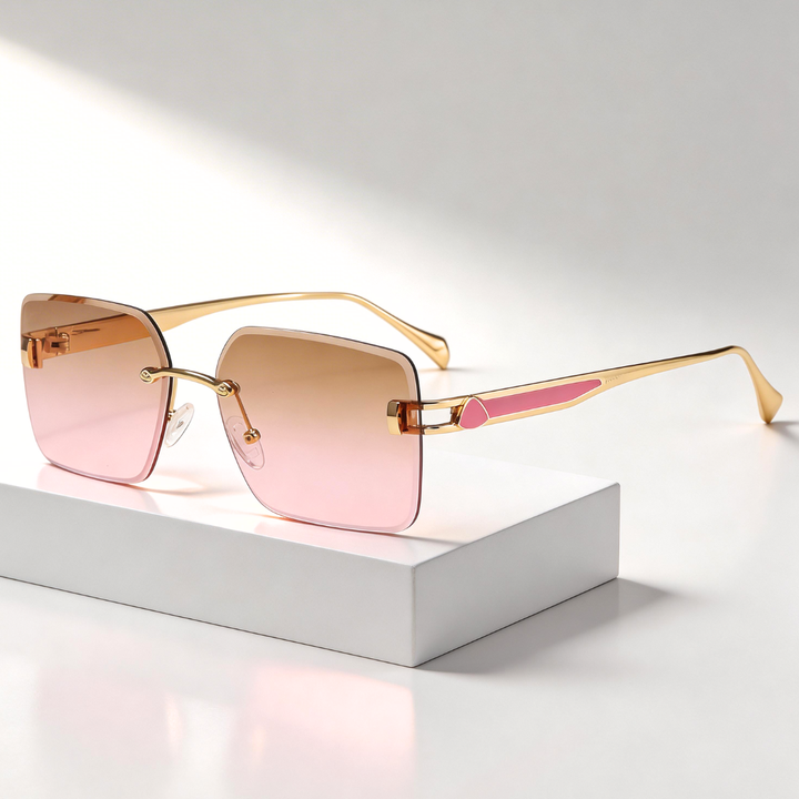 Milana Rimless Shades — lifestyle shot