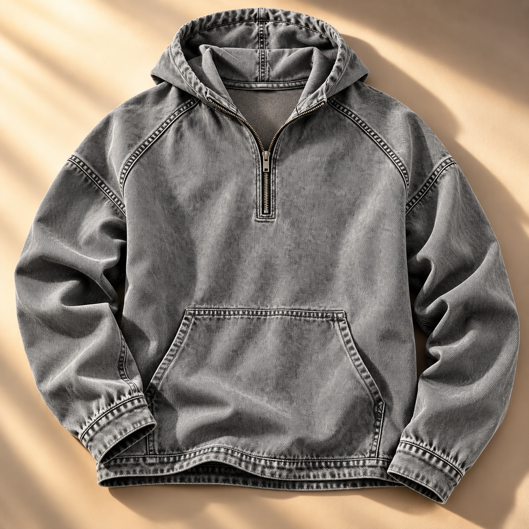 Jacob Washed Zip Hoodie