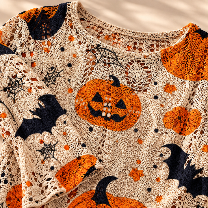 Lilith Open-Knit Halloween Sweater