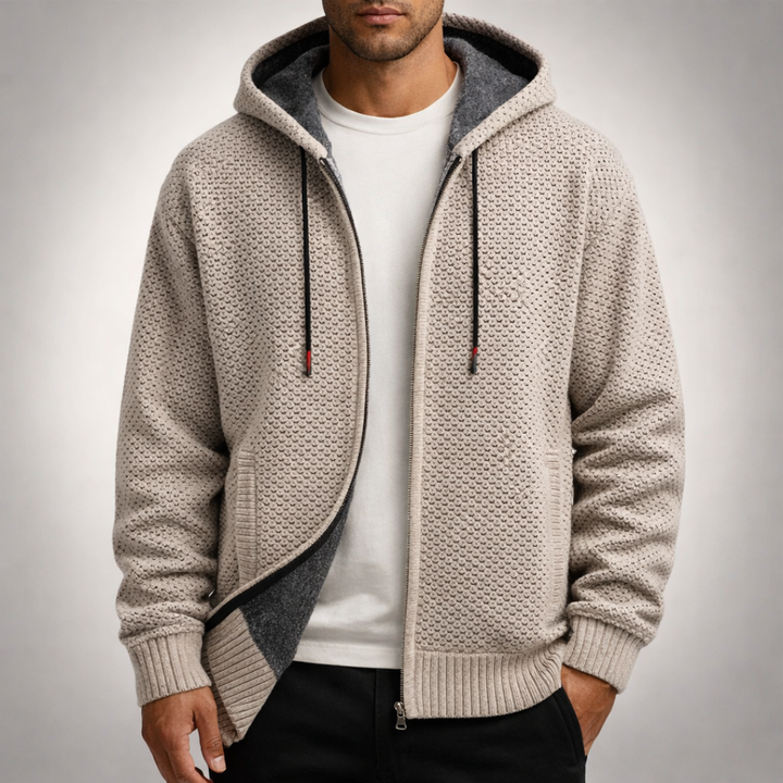 Avalon Ridge Knit Hoodie — front view