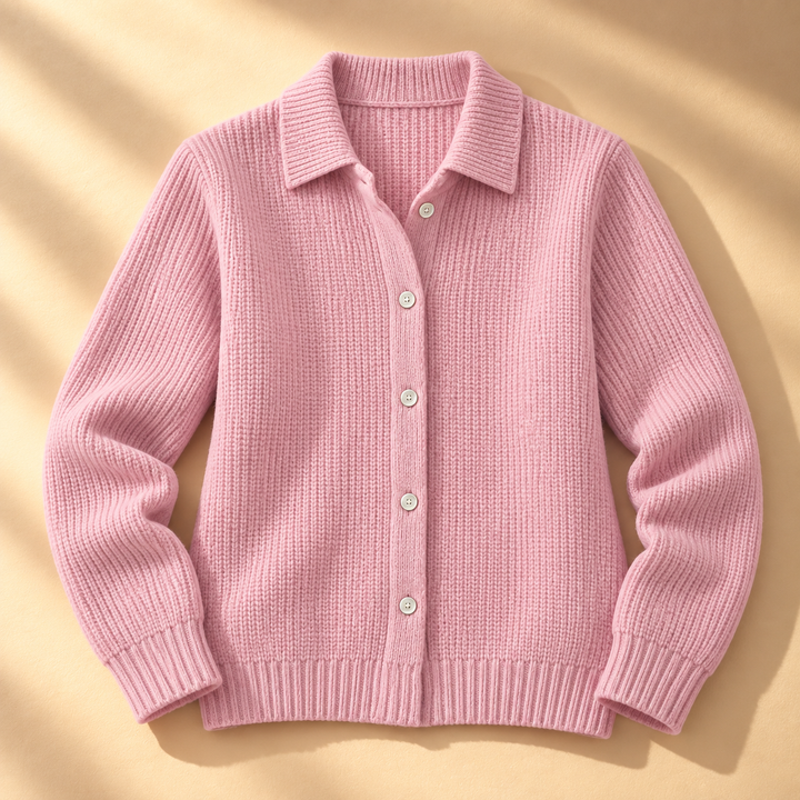 Carmel Collared Waffle Knit