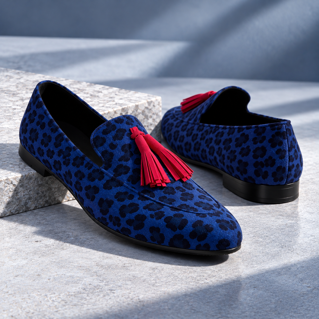 Savannah Leopard Tassel Loafers