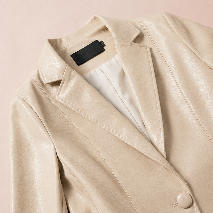 Harper Lambskin Leather Blazer