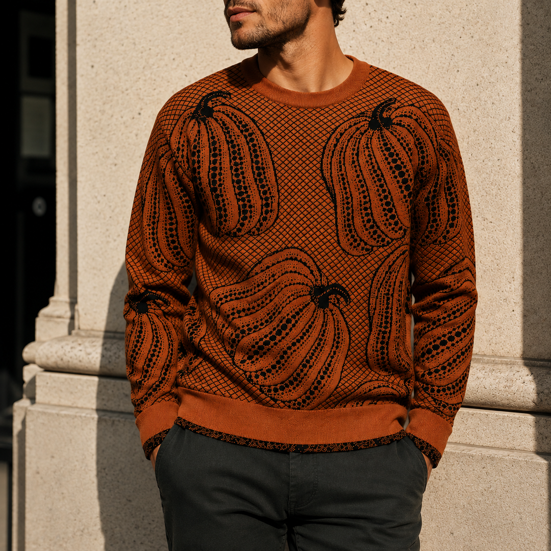 Hollis Pumpkin Knit Sweater