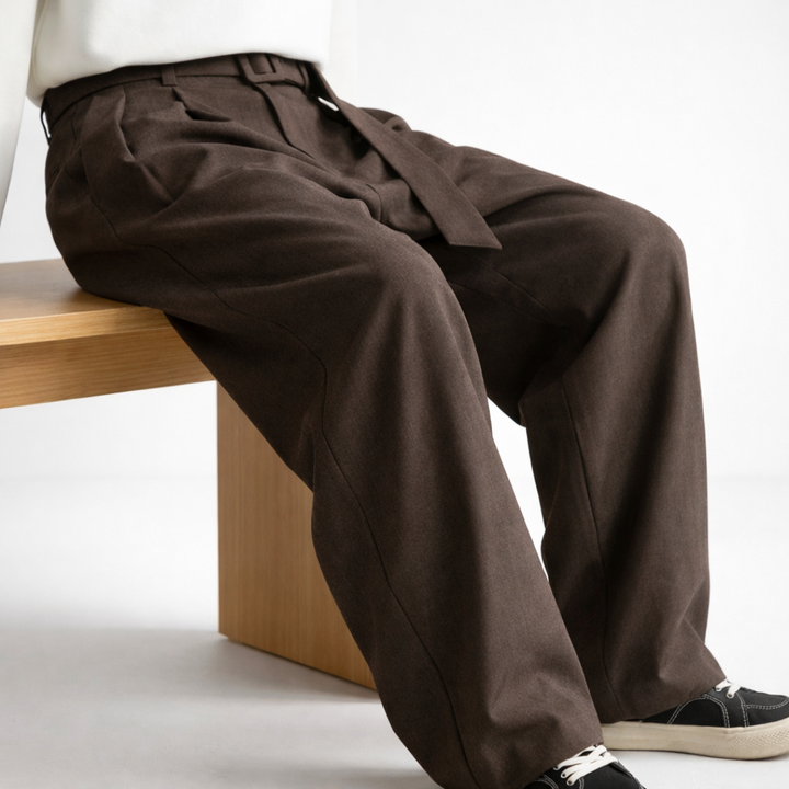 Jacob Wide-Leg Wool Trousers — styling shot