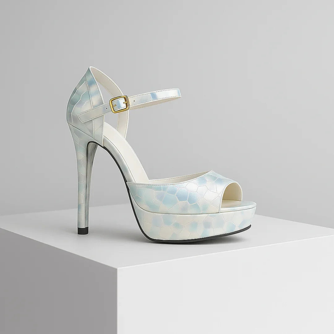 Vivienne Honeycomb Heels — front view