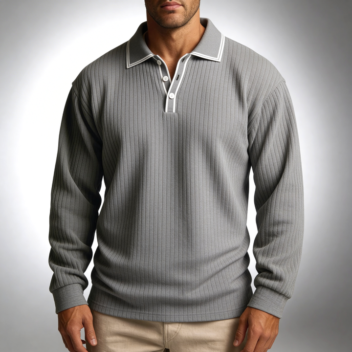 Westbrook Long Sleeve Polo — back view