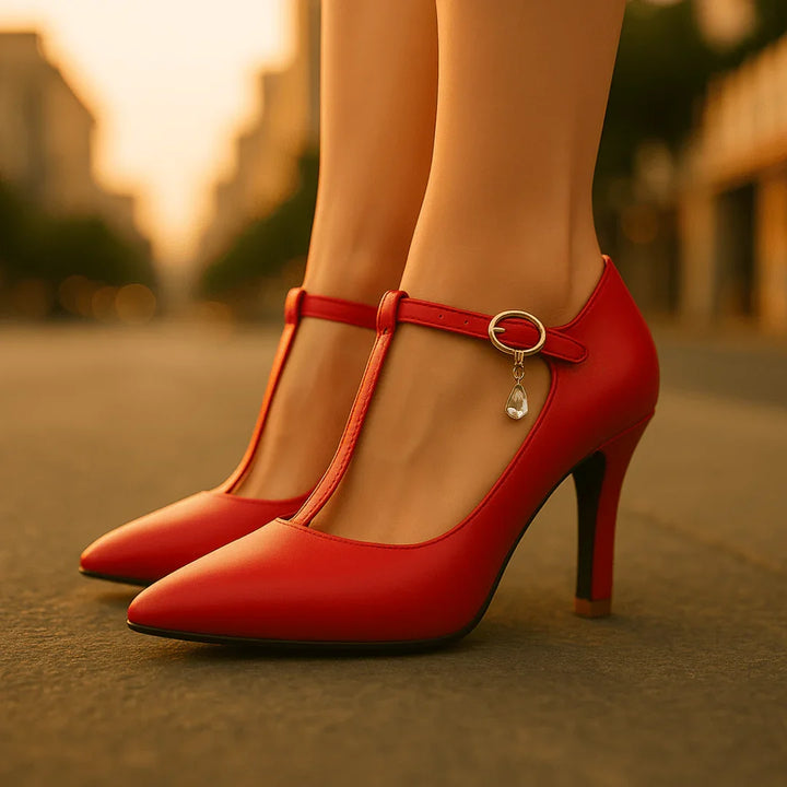 Vivienne Allure Heels — texture detail