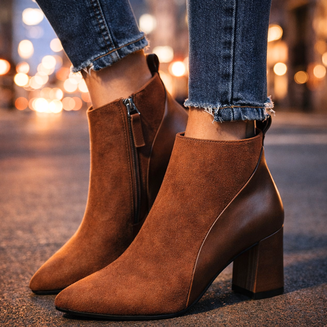 Odette Suede Ankle Boots — alternate view