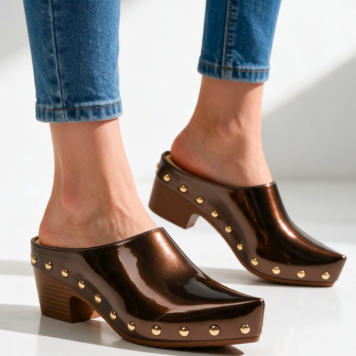 Sutton Studded Mules