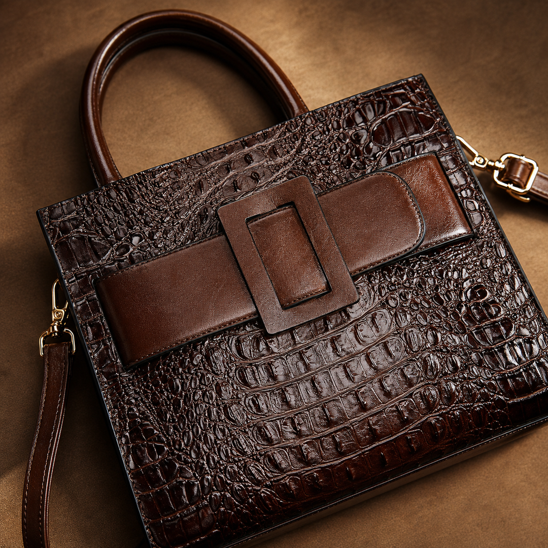 The Kensington Croc Tote