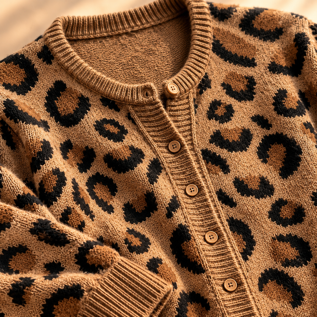 Savanna Leopard Knit Cardigan