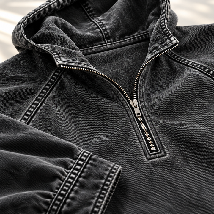 Jacob Washed Zip Hoodie