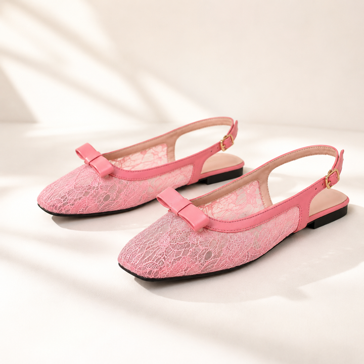 Lillian Lace Slingbacks