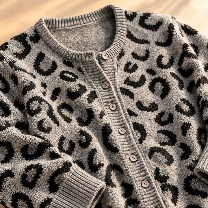 Savanna Leopard Knit Cardigan