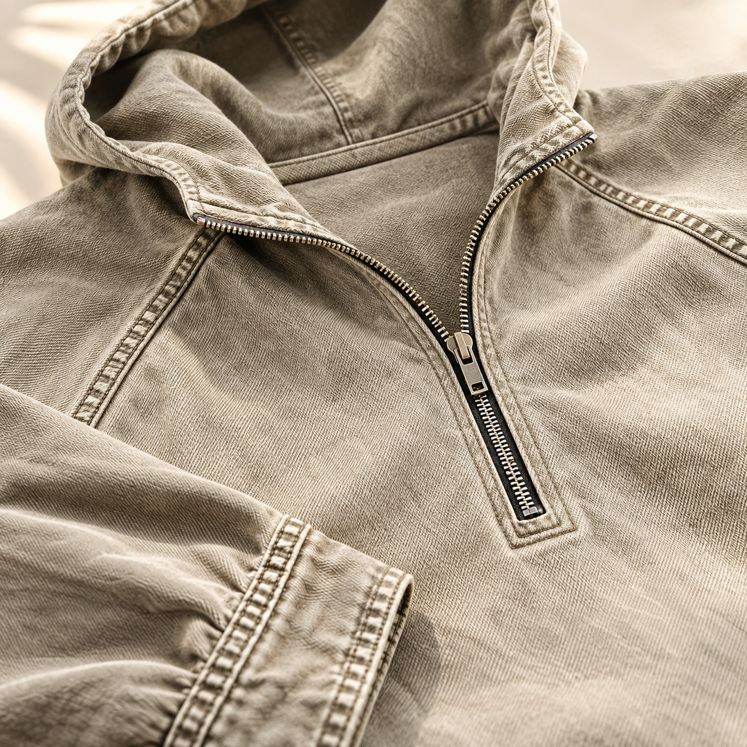 Jacob Washed Zip Hoodie