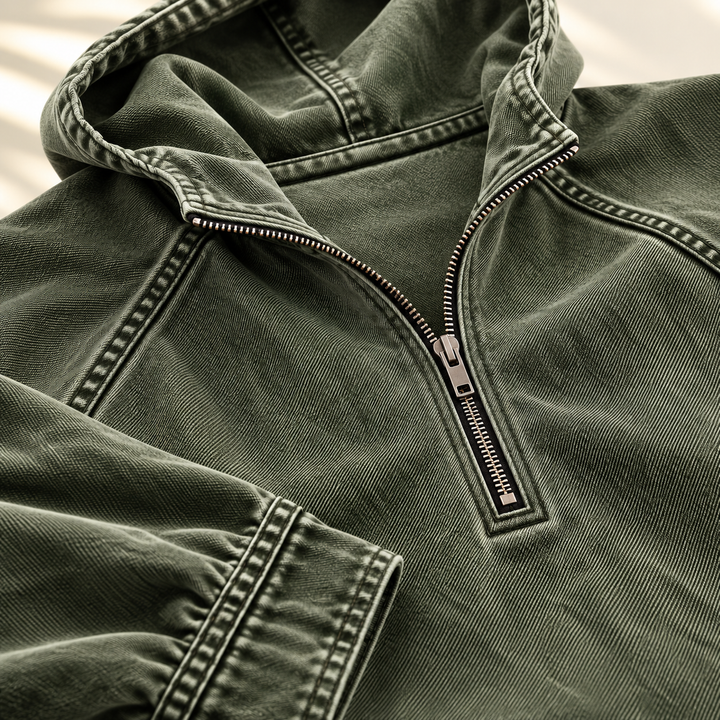 Jacob Washed Zip Hoodie