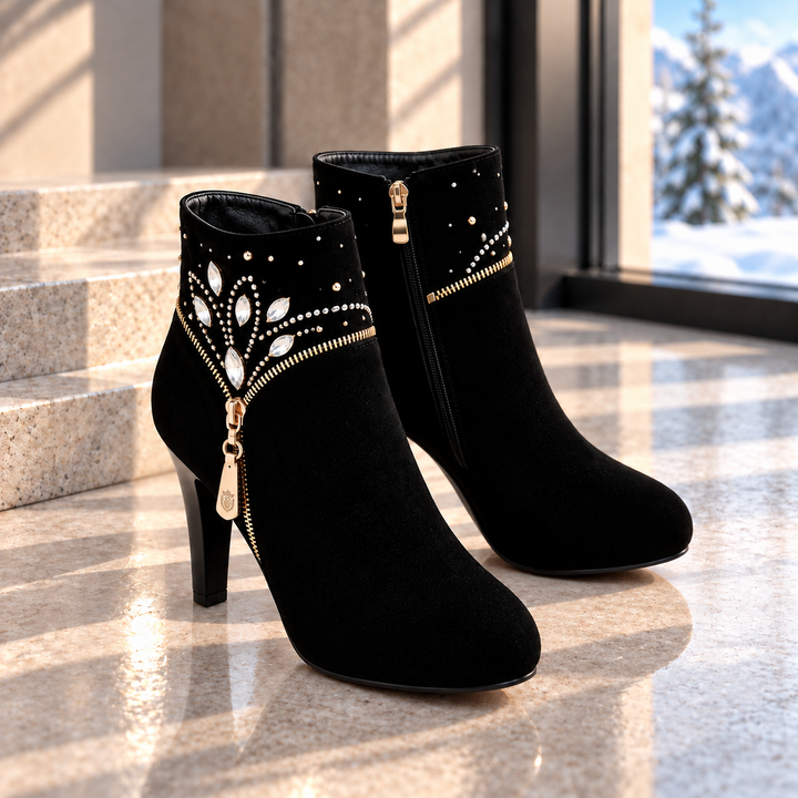 Banff Rhinestone Ankle Boots