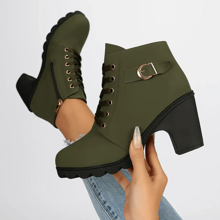 Harper Lane Ankle Boots — texture detail