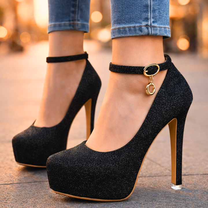 Odette After Dark Platform Heels — close-up detail