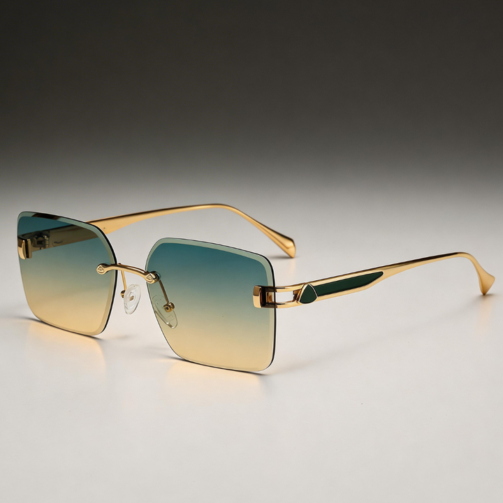 Milana Rimless Shades — styling shot