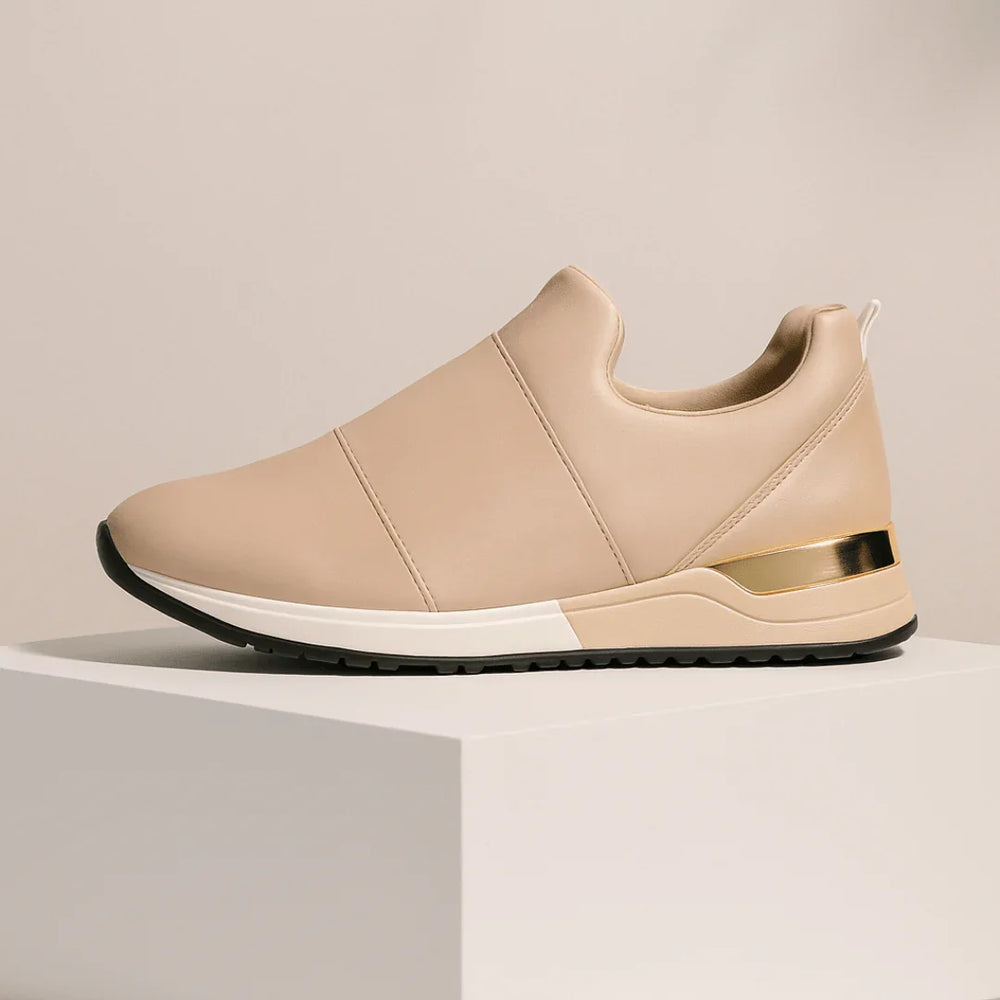 Harper Lane Gilded Sneakers — side view