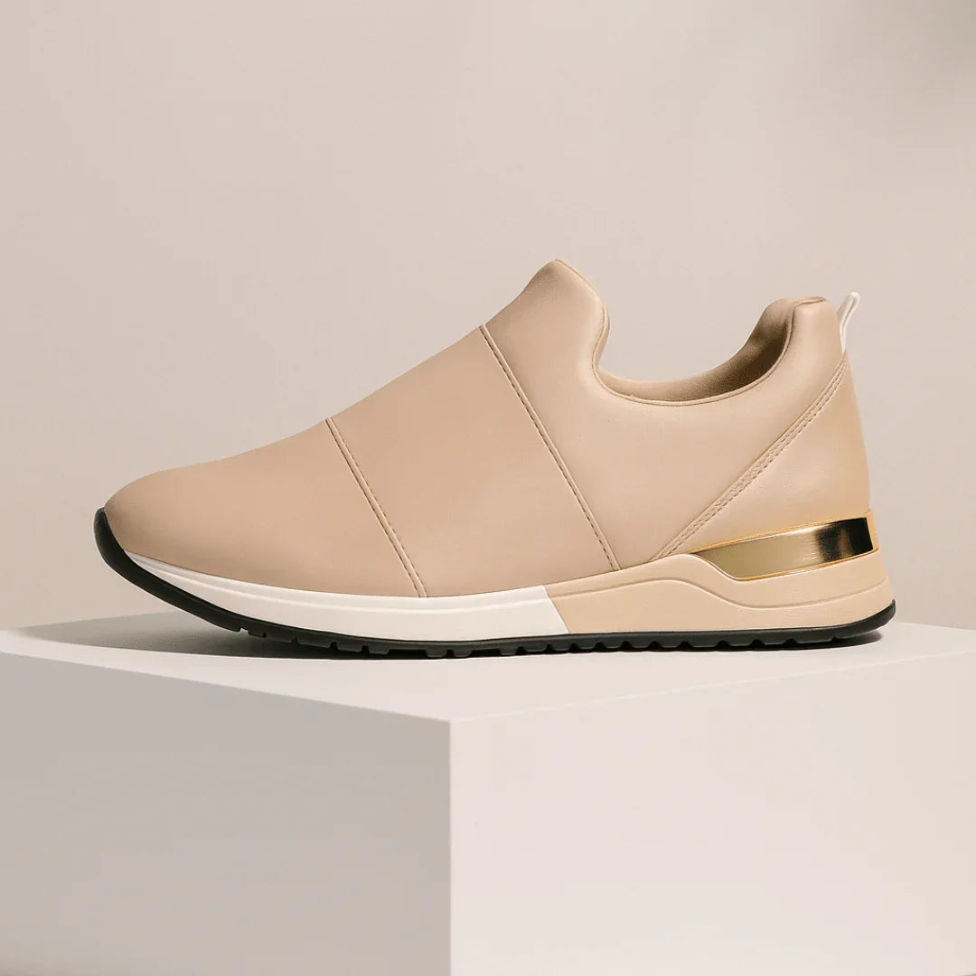 Harper Lane Gilded Sneakers — side view