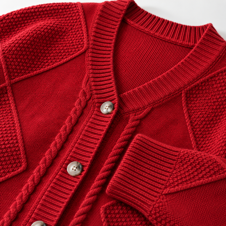 Frances Cable Button Cardigan