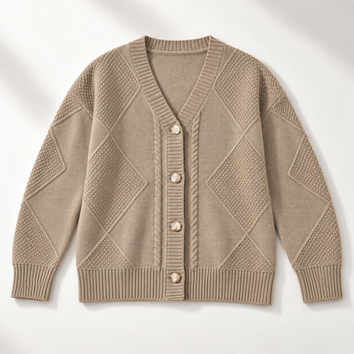 Frances Cable Button Cardigan