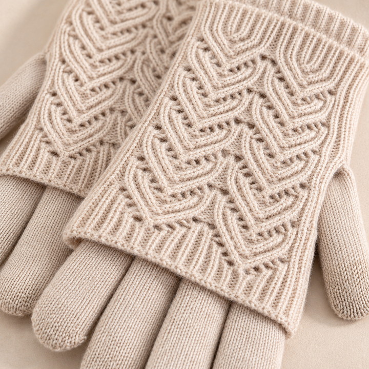 Cleo Layered Knit Gloves
