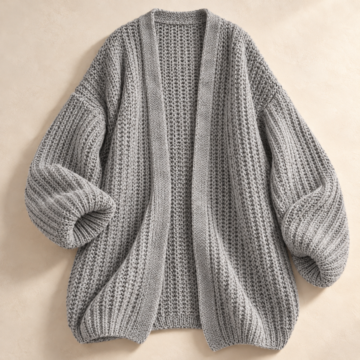Eleanor Lantern-Sleeve Cardigan