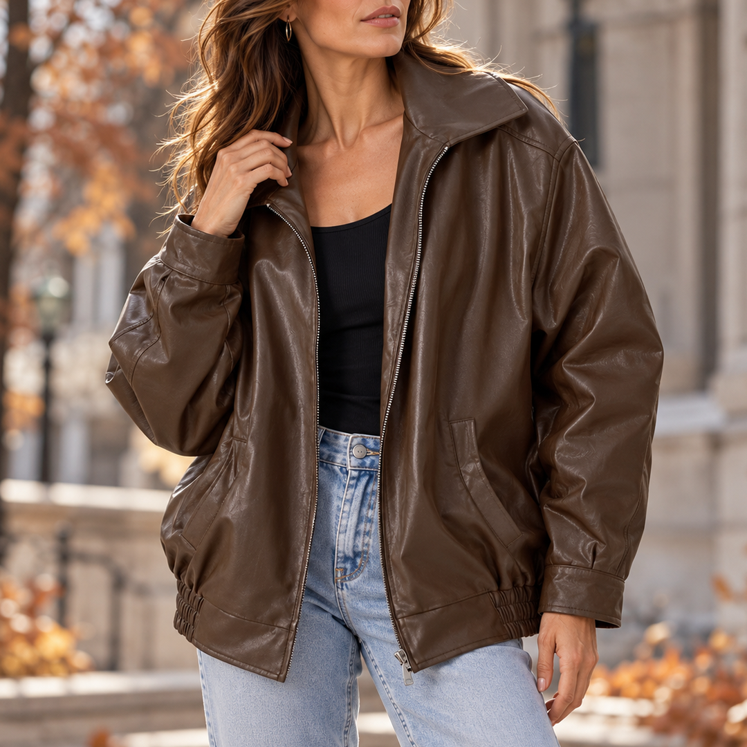 Francesca Oversized Bomber Jacket