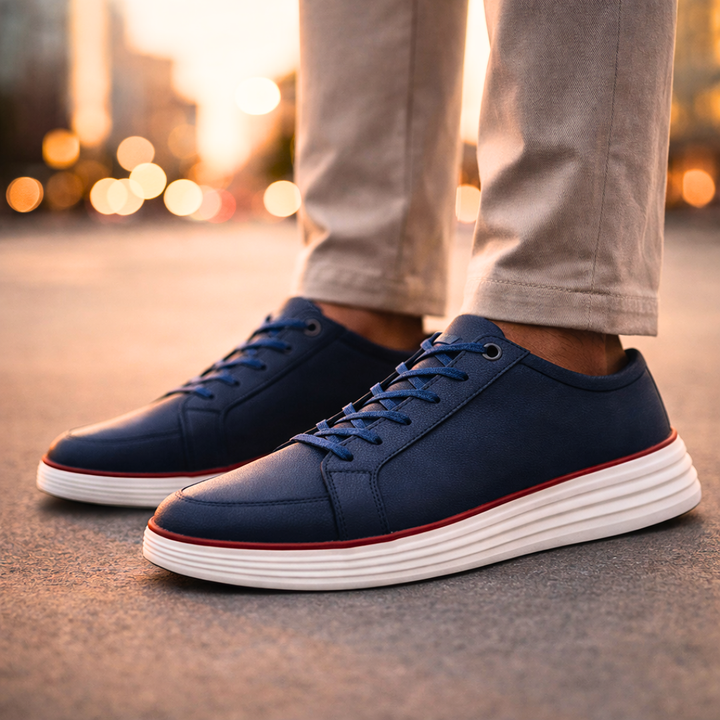 Hampton Lane Fleece-Lined Sneakers — back view