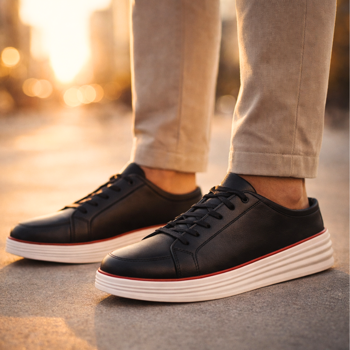 Hampton Lane Fleece-Lined Sneakers — lifestyle shot