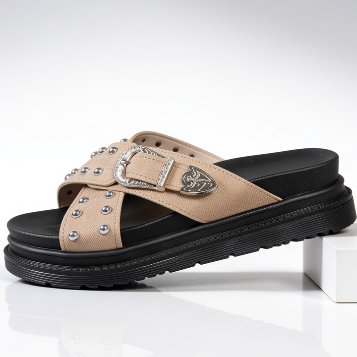 Juliette Studded Slides