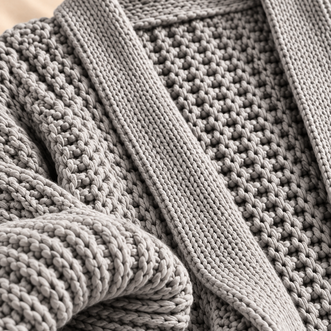 Eleanor Lantern-Sleeve Cardigan